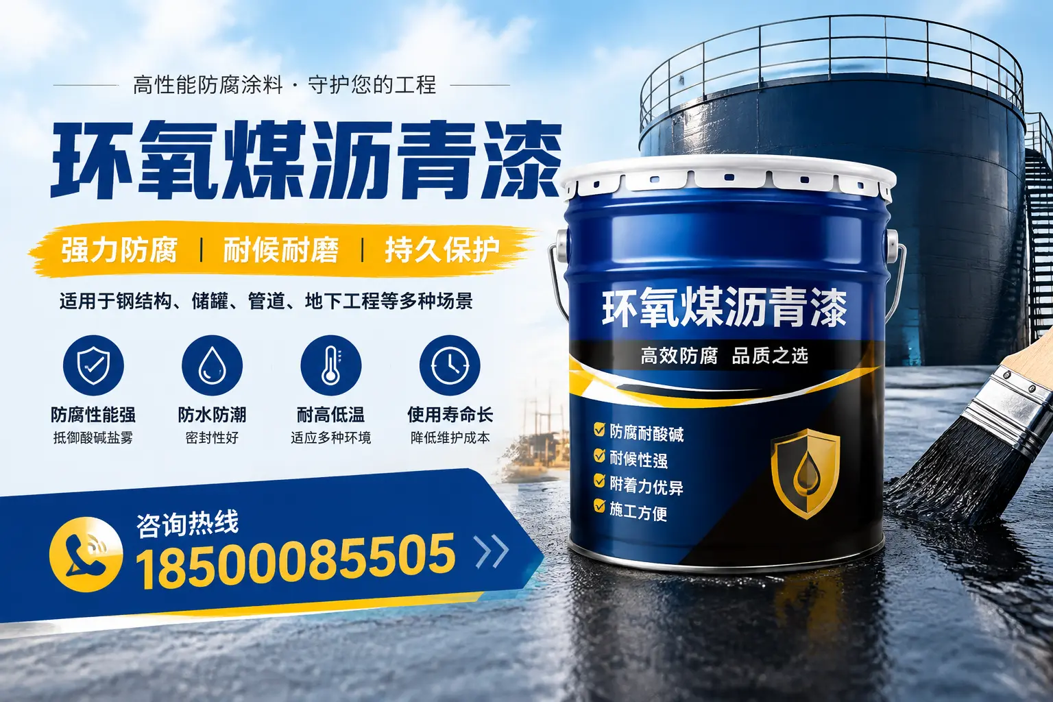 环氧煤沥青漆在工业中的应用,邢台企业的选择